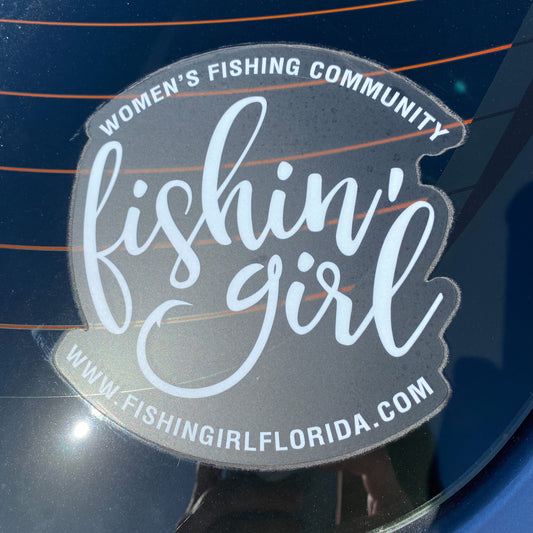 Offical Fishin' Girl Window Decal