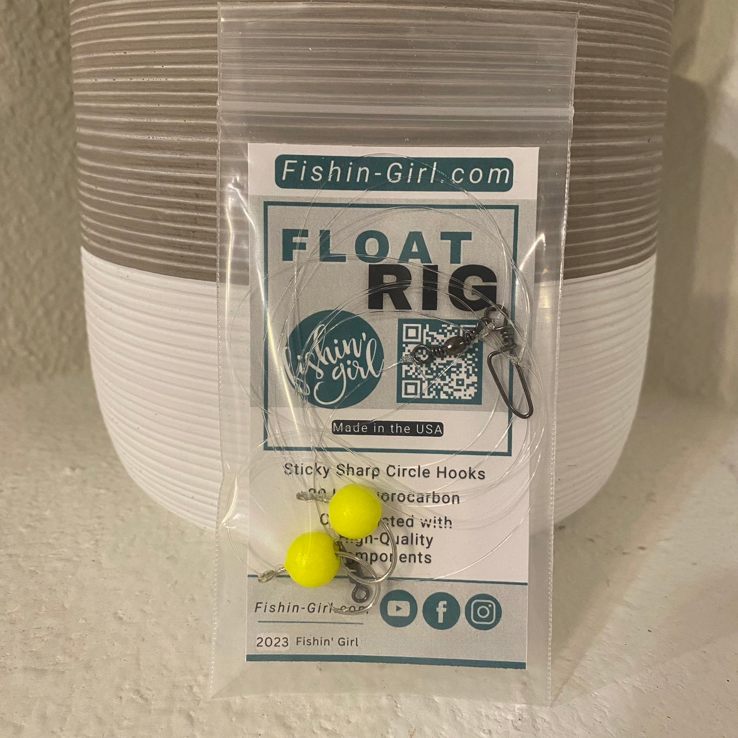 Fishin' Girl Float Rigs for Surf Fishing *one rig *5 Color Options