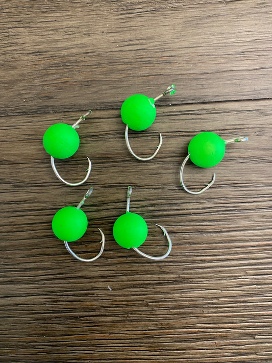 Green Float Hook 5-Pack